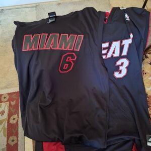 To Miami Heat jerseys one LeBron one Dwyane Wade
